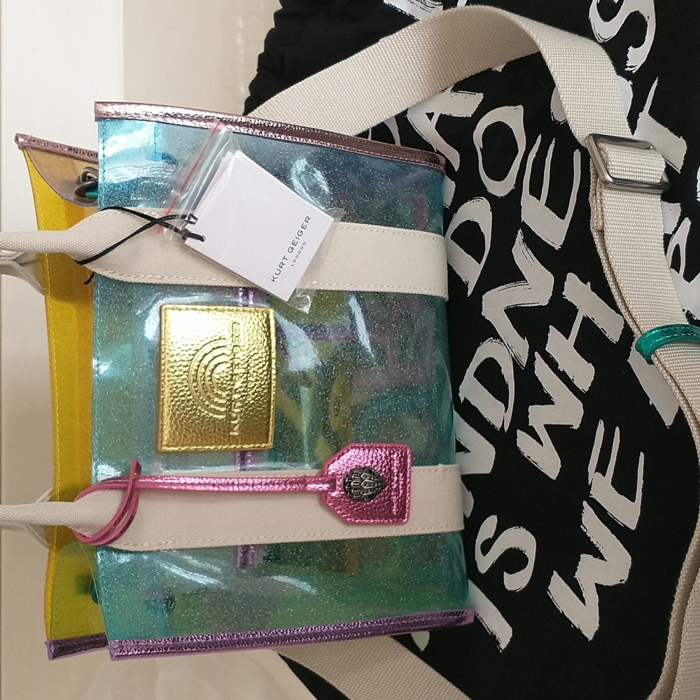 New with tags Kurt Geiger London vinyl Tote bag